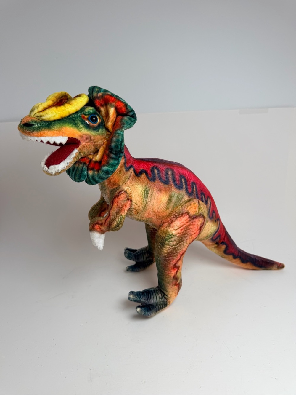 Dilophosaurus Dinosaur Plush Stuffed Animal Multicolor Medium 14-24 Inch P12.